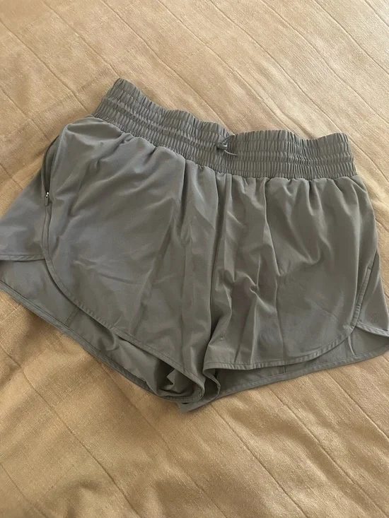 Women’s Active Short - Gray Elastic Waist - Picture 3 of 3